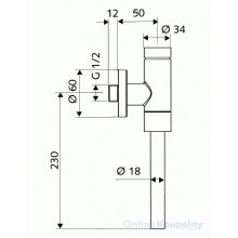 B-Ware! Schell Schellomat Basic, Urinal Druckspüler Aufputz, 024760699, beschädigte OV