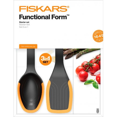 Fiskars Starter Set - Löffel, Kelle und Zange 1027306 Fiskars Starter Set - Löffel, Kelle und Zange 1027306