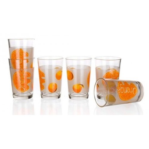 BANQUET ORANGE Trinkgläser 6 St. 230ml 04240105
