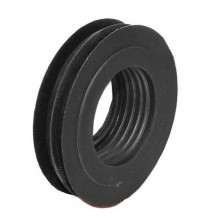 NÝVLT H4/117 innere WC-Anschlussmanschette, geriffelter Gummi, schwarz, 58 × 33 mm 10117