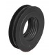 NÝVLT H4/117 innere WC-Anschlussmanschette, geriffelter Gummi, schwarz, 58 × 33 mm 10117