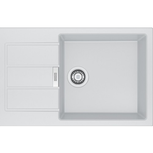 Franke Sirius SID 611-78/45 BB, 780x500 mm, Spüle tectonite, weiß, 114.0504.169