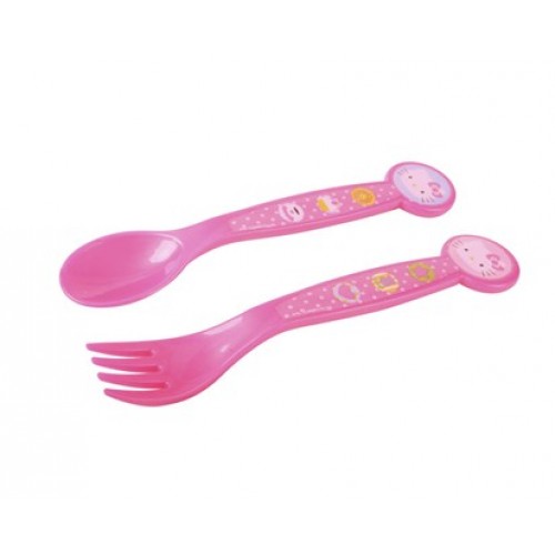 BANQUET Plastikbesteck für Kinder, Hallo Kitty 1205HK37316