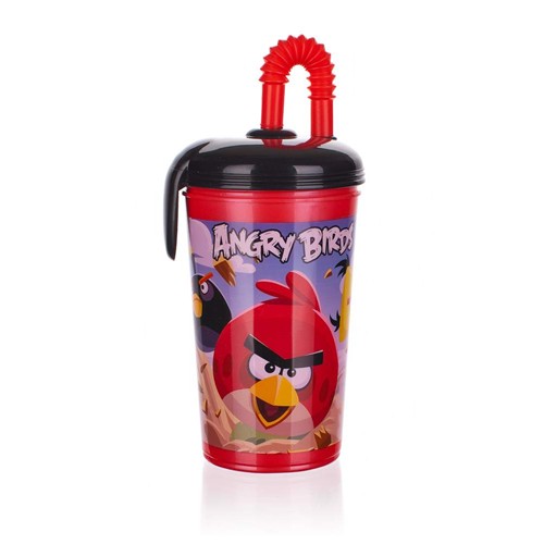 BANQUET Trinkbecher mit Deckel 430 ml Angry Birds 1213AB37130