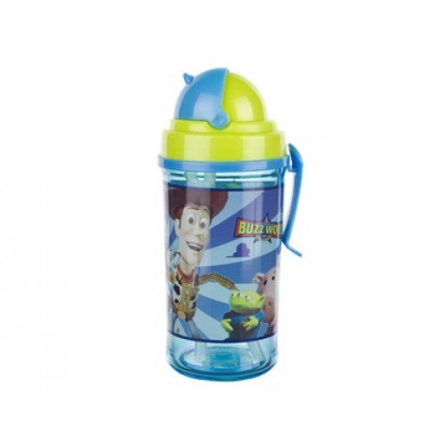 BANQUET Trinkflasche mit einem Strohhalm 350 ml, Toy Story 1222TO33522 BANQUET Trinkflasche mit einem Strohhalm 350 ml, Toy Story 1222TO33522