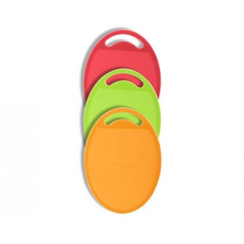 BANQUET 3-er Set Kunststoffschneidebrett Culinaria Plastia Colore 123189-3PCS