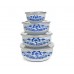 BANQUET 8-teiliges Set von emaillierten Schalen Belly ONION 1320058D