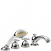 4-Loch Fliesenrandthermostat DN15 17466090 chrom/gold-optik