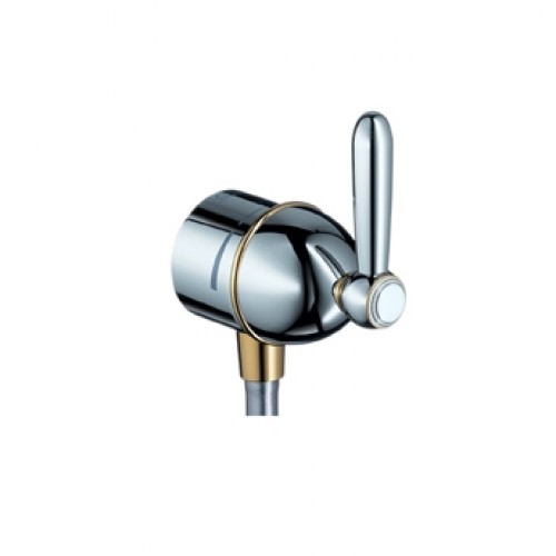 Hansgrohe AXOR CARLFixfit Stop Absperrventil mit Hebelgriff DN15 17882090 chrom/gold-optik