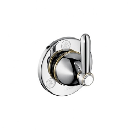 Hansgrohe Trio/ Quattro Absperr- und Umstellventil Unterputz 17920090chrom/gold-optik