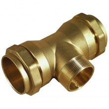 ISIFLO T-131 T-Stück mit Außengewinde am Abgang, 40 × 5/4" × 40 mm, PN16 2.1.131.40114