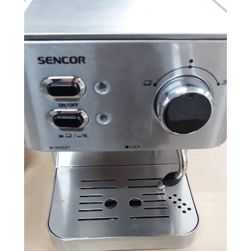 B-Ware Sencor SES 4010SS Espressomaschine, Silber REPARIERT, FUNKTIONSFÄHIG