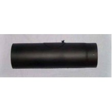 Rauchrohr O 130 x 250 x 1,5mm mit Reinigungsöffnung schwarz