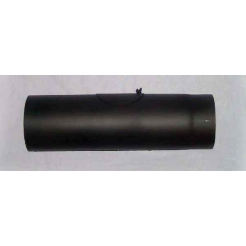 Rauchrohr O 160 x 250 x 1,5 mm mit Reinigungsöffnung schwarz