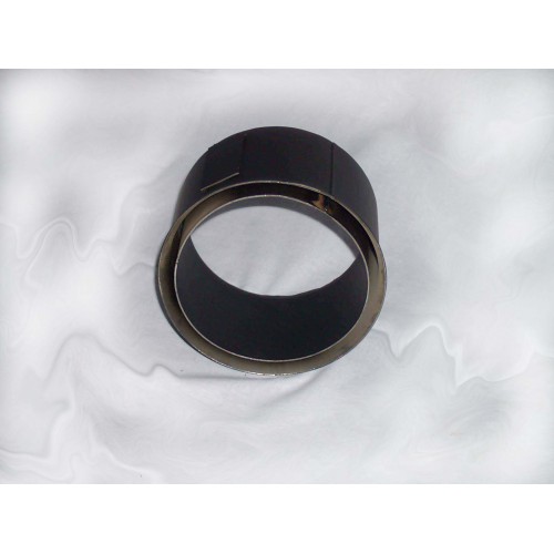 Rauchrohring - doppelwandiges Wandfutter O200 x 2 mm schwarz