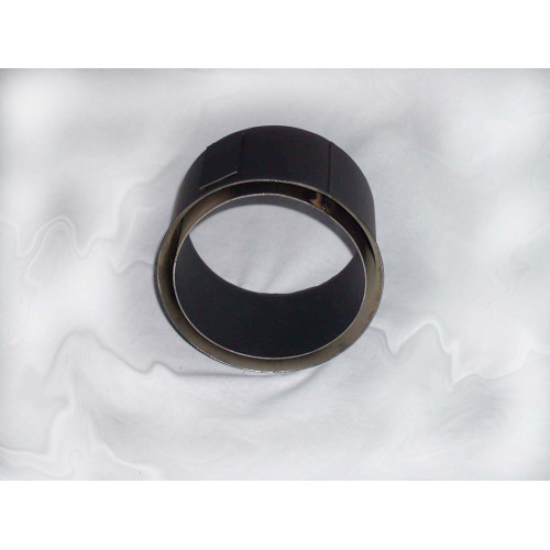 Rauchrohring - doppelwandiges Wandfutter O145 x 1,5 mm schwarz