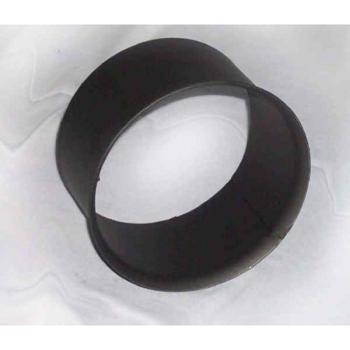 Rauchrohrring - einfaches Wandfutter O200 x 1,5 mm schwarz