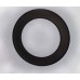 Rauchrohrrosette 130mm x 0,5 Ring schwarz