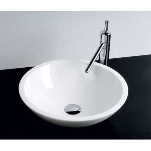 SAPHO BEAUTY 2501-02 FENIX Waschbecken aus Glas, weiß SAPHO BEAUTY 2501-02 FENIX Waschbecken aus Glas, weiß