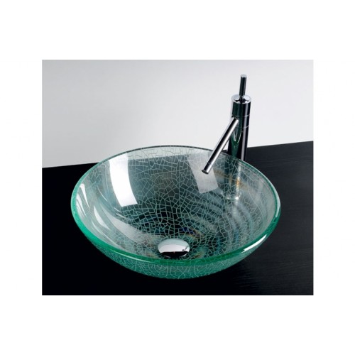 SAPHO BEAUTY 2501-04 ICE Wachbecken aus Glass 42 cm