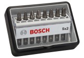 BOSCH 8-teiliges Schrauberbit-Set, Robust Line, Sx PZ, Extra Hard-Ausführung 2607002557