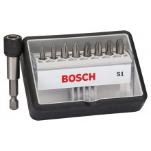 BOSCH 8+1-teilig Schrauberbit-Set Robust Line, S Extra-Hart 2607002560