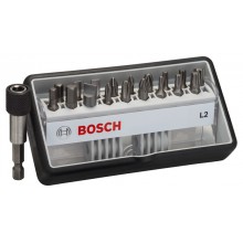 BOSCH 18+1 Schrauberbit-Set Robust Line L Extra-Hart 2607002568