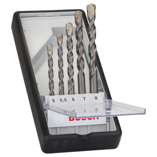BOSCH 5-teiliges CYL-3 Betonbohrer-Set, Robust Line, 5–8 mm 2607010526