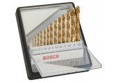 BOSCH 13-teiliges Metallbohrer-Set, Robust Line, HSS-TiN, 135°, 1,5 – 6,5 mm 2607010539