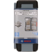 BOSCH Metallbohrer 18tlg. HSS-Co Tough Box 1 - 10 mm 2607017047