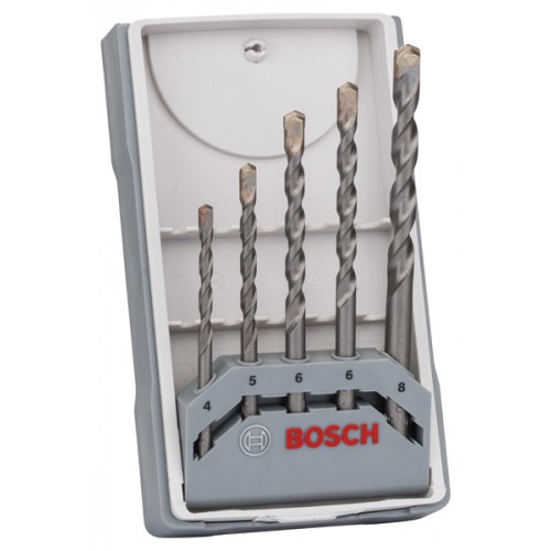 BOSCH 5-teiliges Betonbohrer Set, Silver Percussion CYL-3 2607017080 BOSCH 5-teiliges Betonbohrer Set, Silver Percussion CYL-3 2607017080