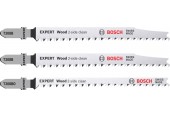 BOSCH EXPERT ‘Wood 2-side clean‘ Stichsägeblatt-Set, 3-tlg., T308B/BO 2608900559