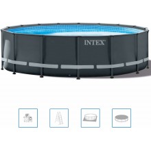INTEX ULTRA XTR FRAME POOLS SET Schwimmbad 549 x 132 cm mit sandfilteranlage 26330GN
