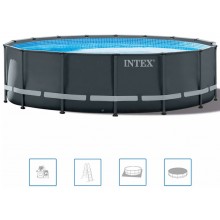 INTEX ULTRA XTR FRAME POOLS SET Schwimmbad 549 x 132 cm mit sandfilteranlage 26330NP