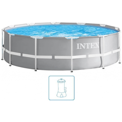 INTEX PRISM FRAME POOLS Schwimmbecken 366 x 76 cm filterpumpe 26712GN