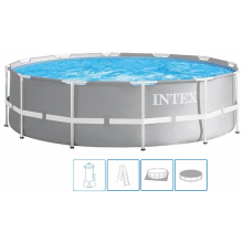 INTEX Prism Frame Pools Set Schwimmbad 427 x 107 cm filterpumpe 26720NP