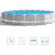 INTEX PRISM FRAME POOLS SET Schwimmbad 610 x 132 cm mit kartuschenfilteranlage 26756GN