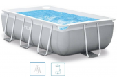 INTEX Prism Frame Rectangular Pools 300 x175 x 80 cm mit filteranlage 26784GN