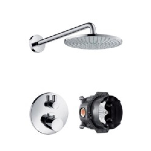 Hansgrohe Raindance AIR Tellerkopfbrause mit Thermostat, Ab-/Umstellventil und iBox, DN 15 Hansgrohe Raindance AIR Tellerkopfbrause mit Thermostat, Ab-/Umstellventil und iBox, DN 15