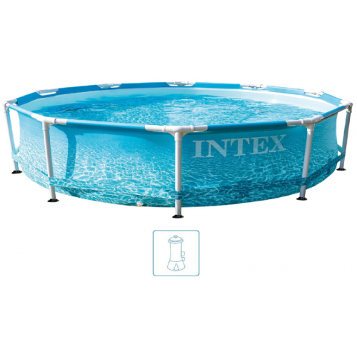 INTEX METAL FRAME POOLS Schwimmbad 305 x 76 cm filterpumpe 28208NP