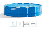 INTEX Metal Frame Pools Schwimmbecken 457 x 122 cm filterpumpe 28242GN