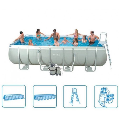 INTEX Frame Pool Ultra Quadra 549 x 274 x 132 cm, 28352GN