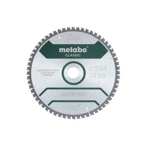Metabo Sägeblatt multi cut - classic 254x30 60FZ/TZ 5°neg. 628285000