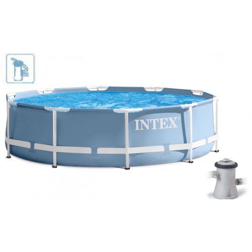INTEX PRISM FRAME POOL SET 305 x 76 cm mit Kartuschenfilteranlage 28702GN INTEX PRISM FRAME POOL SET 305 x 76 cm mit Kartuschenfilteranlage 28702GN