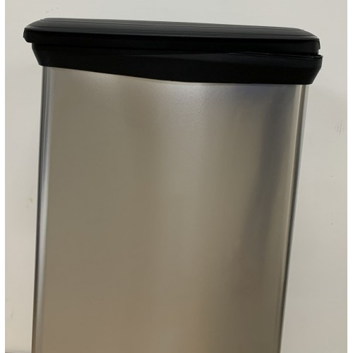 CURVER DECO BIN 50L Rechteckiger Treteimer 39 x 29 x 73 cm silber 02162-582