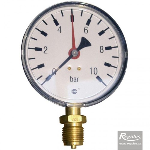 REGULUS MR10010BL Manometer 10 bar, G 1/2" unten, O100 mm, 3408 REGULUS MR10010BL Manometer 10 bar, G 1/2" unten, O100 mm, 3408