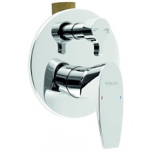 NOVASERVIS NOBLESS WAT Wannen-Duscharmatur mit Umschalter, Chrom 39050R,0