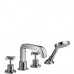 Hansgrohe Axor Citterio 4-Loch Wannenrandarmatur mit Kreuzgriffen 39445000