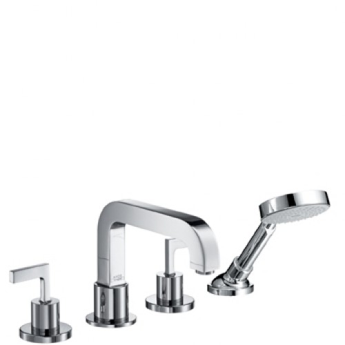 Hansgrohe Axor Citterio 4-Loch Wannenrandarmatur mit Hebelgriffen 39446000