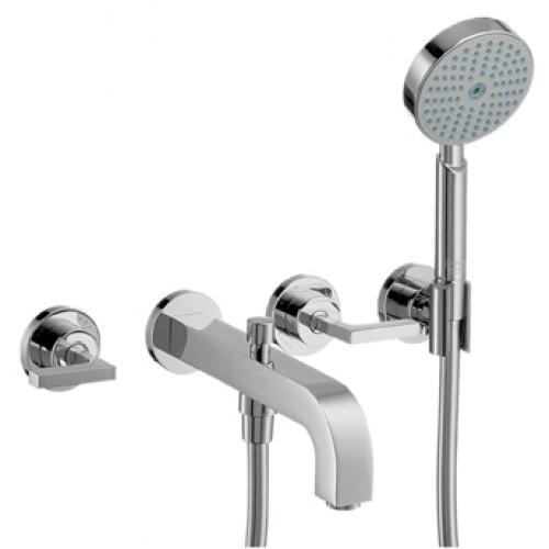 Hansgrohe Axor Citterio 3-Loch Wandarmatur mit Hebelgriffen 39448000